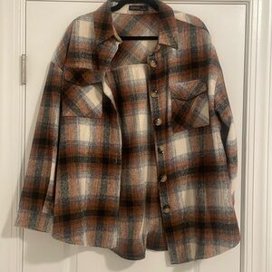 Oversized flannel size L